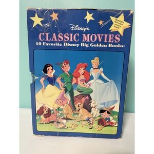 Vintage Disney's‎ CLASSIC MOVIES 10 Favorite Disney Big Golden Books